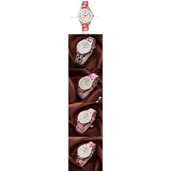 SK03 Flower Sports Watch PU Leather Mixed Order Top Brand Skone Watch Woman Watches New