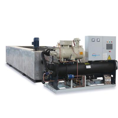 Máquina de gelo de bloco de refrigeração de salmoura 10t