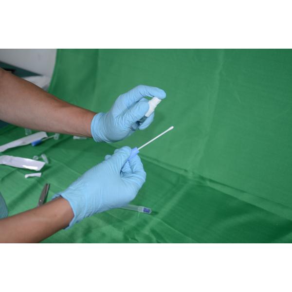 L025 BTMQ-VI Sterile cotton DNA lifting applicator swabs with tube and desiccant