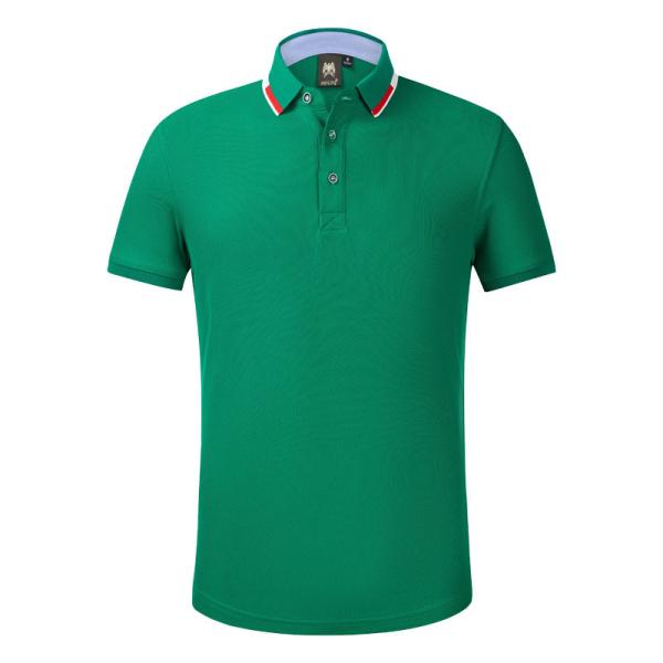 Anti Pilling Cotton Plain Polo Shirts Summer ODM Round Neck Printed
