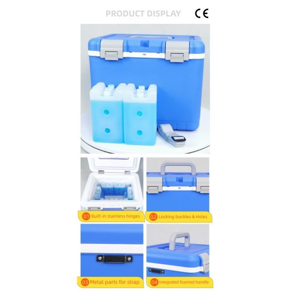 24 Hours Ice Retention Durable Portable Hard Cooler With Hinged Secure Latch For Outdoor Cold Storage Activities
