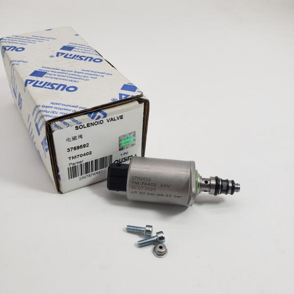 OUSIMA High Quality Hydraulic Solenoid Valve 3769592 TM70402 For Parker  Excavator