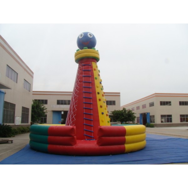 Multi-Sided Inflatable Climbing Tower with Safety Base for Outdoor Events