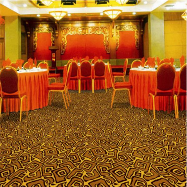 Commercial Hotel Carpet Flooring , Wilton Weave Carpet Jacquard Style