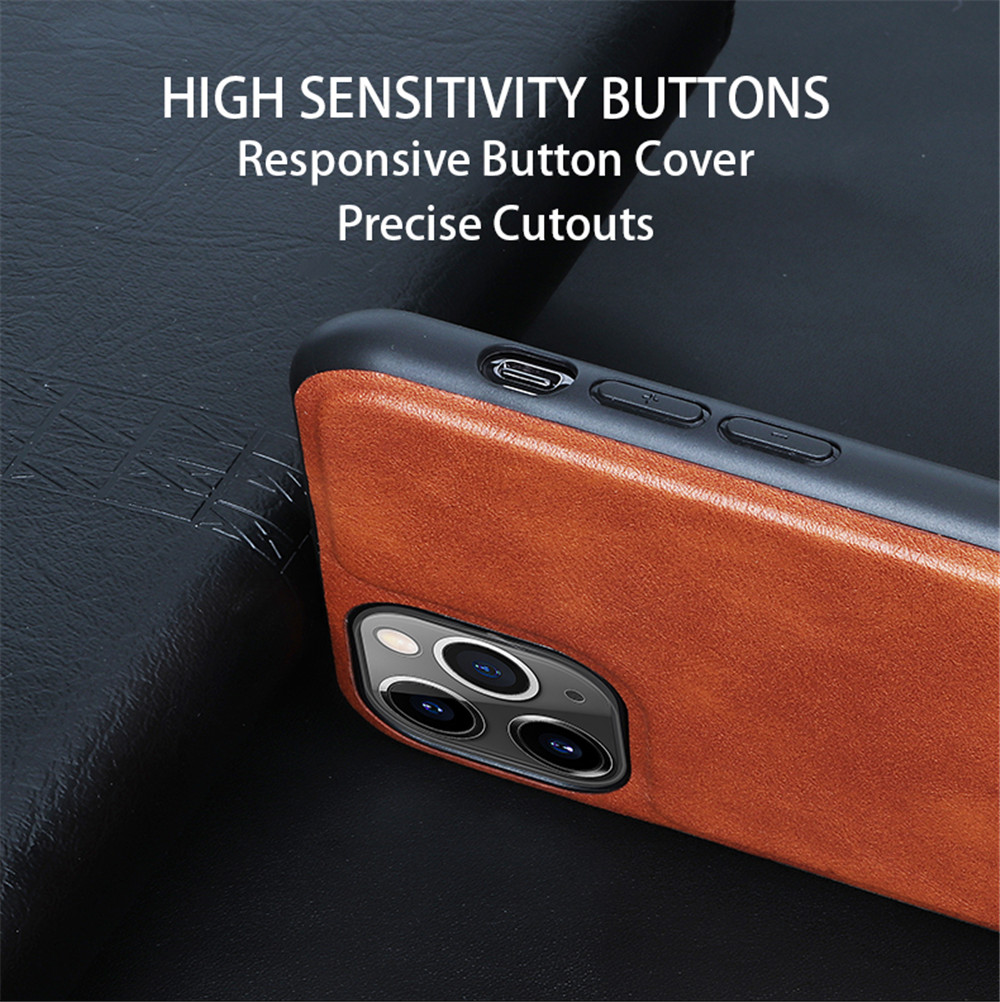 For Laudtec Custom Logo PU Leather Protective Mobile Phone Case for iPhone 12 13 14 Customizable Back Cover