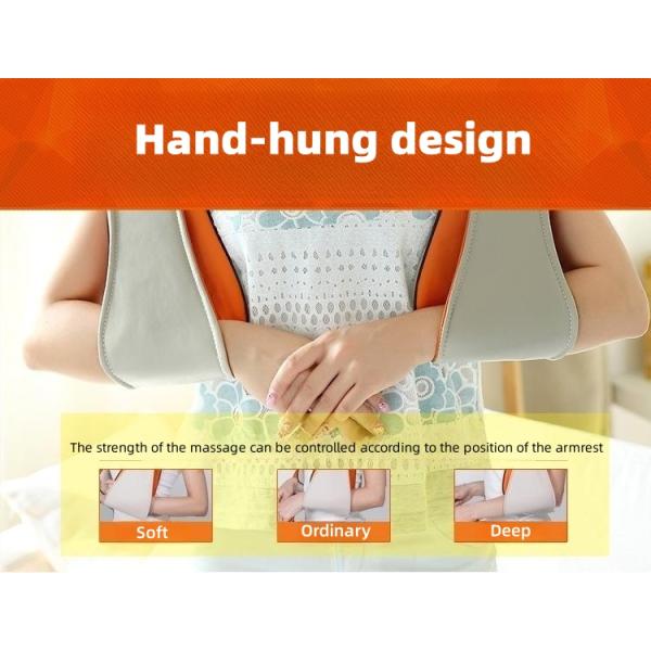 Coffee Household Multi-functional Cervical Massage Heating Pillow Shawl Electric Neck Shoulder Massager Body Muscle Relax Machine Tool