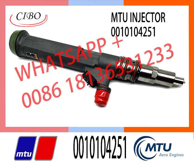 Remanufactured высококачественный инжектор топлива 0010104251 для MTU двигателя дизеля инжектора 1600 топлива VTO-B160BM 0010104251/71