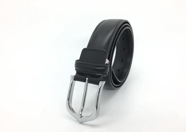 Big And Tall Mens Belt Leather Belt Black Color 34mm Width / Boys Dress Belt