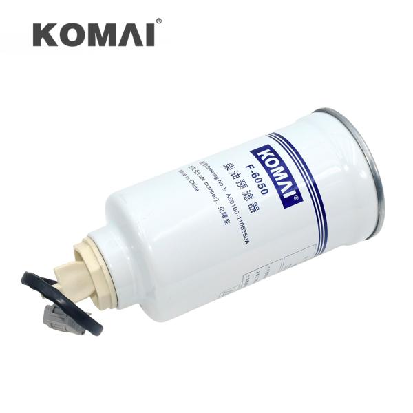 Filtre à carburant diesel Komai A60100-1105350A pour chargeuse sur pneus Liugong CLG835H