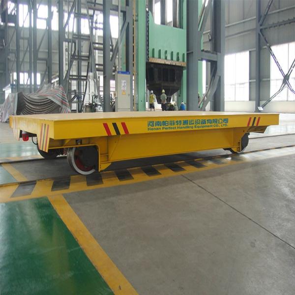 Voie manipulant le chariot de transfert de rail, chariot à piles à plat électrique