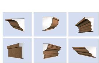 Exterior Carved Decorative Crown Moulding, EPS Cornice Crown Moulding