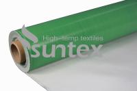 Isolation thermique de fibre de verre de tissu enduit à hautes températures de silicone ignifugeant