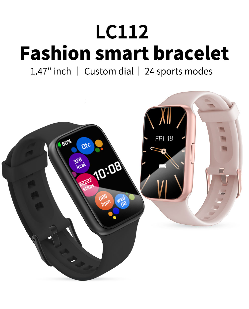 Монитор тарифа сердца Smartwatch 140mA BLE5.0 спорт датчика PPG водоустойчивый