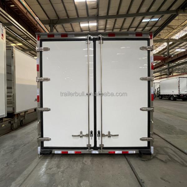 16ft JMC/JAC LC Modelo de Caminhão de Refrigeração Box Corpo com FRP Alumínio Duct Floor ISUZU Caminhão Chassis Peças sobressalentes