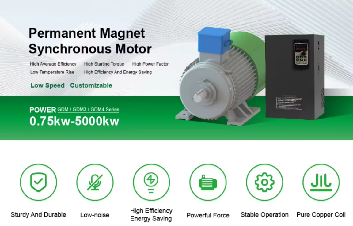 6 Pole IP54 Waterproof High Torque Brushless Permanent Magnet Motor for Heavy Duty Applications