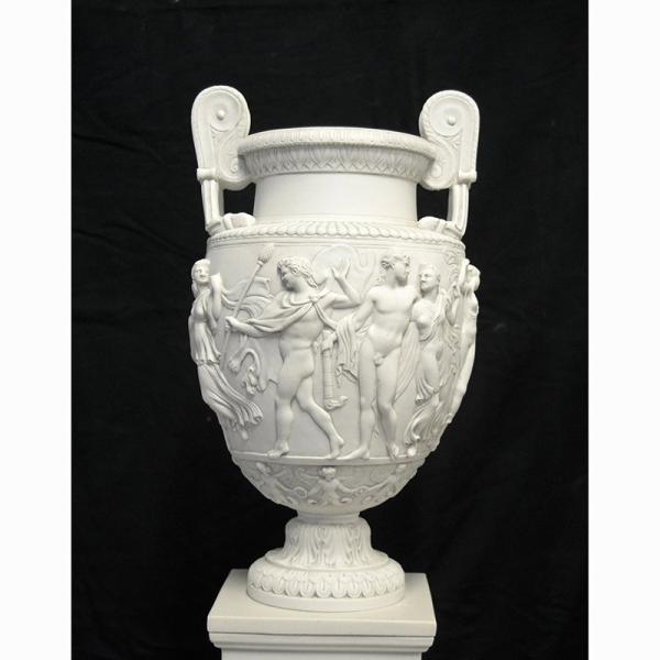 Customized Color Large Stone Garden Pots Hand Carved Marble Flower Planter Sculpture