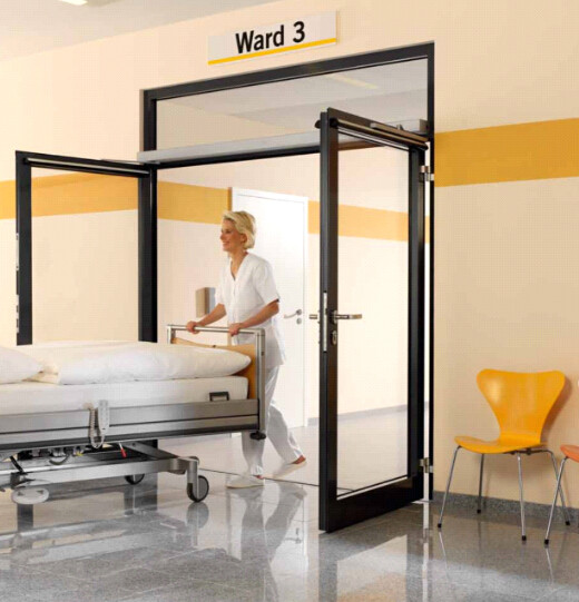 Hospital Automatic Swing Door Opener Support Sliding / articulated arm