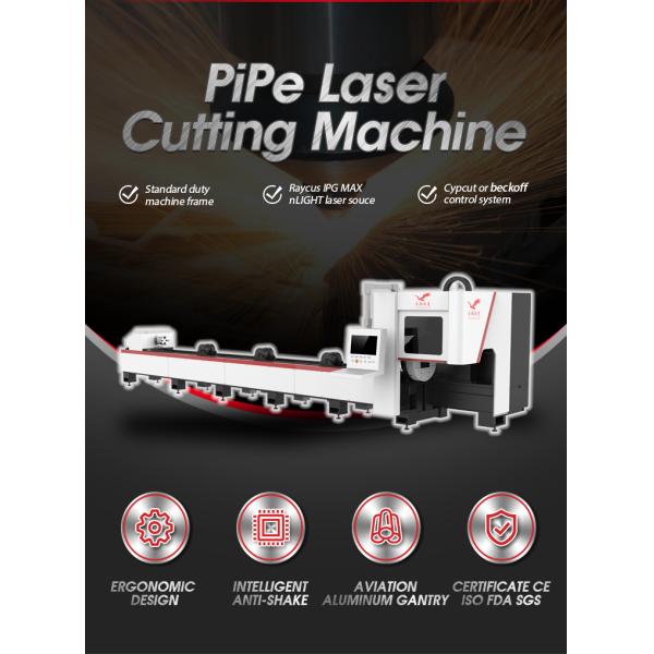 Автомата для резки лазера трубки круга 6012 металлов резец трубки лазера Cnc квадратного автоматический 4000 KG