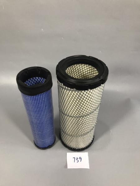 Excavator equipment Strong Innner Core Yanmar Air Filters Maximum Filtering Surface Frame Corrosion Resistant