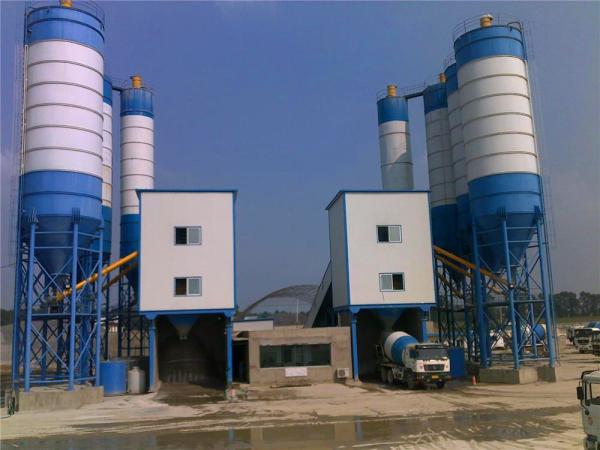 Q235A Sicoma Mixer Concrete Mixer Trucks High Production Rate HLS60 Concrete station