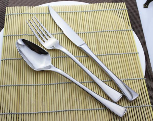 NEWTO High Quality Heavy Stainless steel flatware set Pink and Gold Color Cutlery