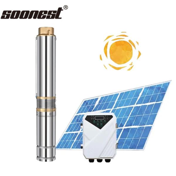 120M Submersible Dc Pump Solar Water For Deep Well Solar Panel Pump For Water Feature Solar Pump Inverter