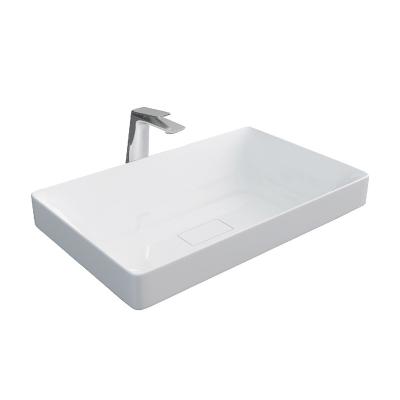 O branco superior contrário do retângulo da bacia da SETA AP4303 vitrificou com excesso