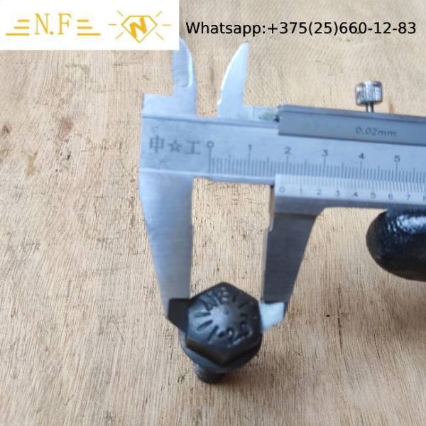 Anti Loose Excavator Track Bolts Chain Bolt And Nut 12.9 Grade 14x55mm 3T8580 7H3598