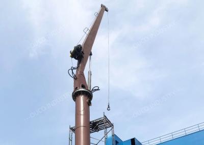 Mounted Fixed Stiff Boom Crane Custom Extended Pedestal