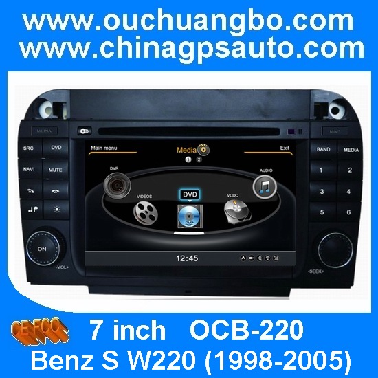 Ouchuangbo S100 Platform In-dash Car Radio Mercedes Benz S W220 1998-2005 GPS Navigator USB SD TV MP3 1080P Phone