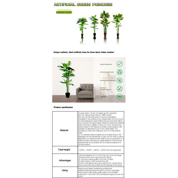 Artificial Dieffenbachia Potted Plants 160cm Decor Floor Plants Evergreen Fabric