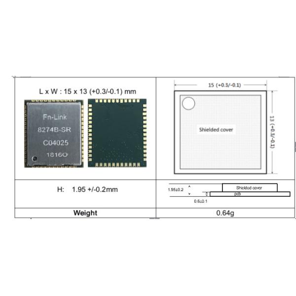 Антенна модуля 2T2R дистанционного управления модуля QCA6174 обломока SDIO WiFi Qualcomm