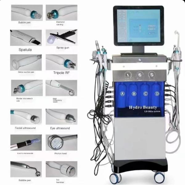 Aqua кожи машины красоты гидры перевозчика угорь лицевой глубоко очищая 14 в 1