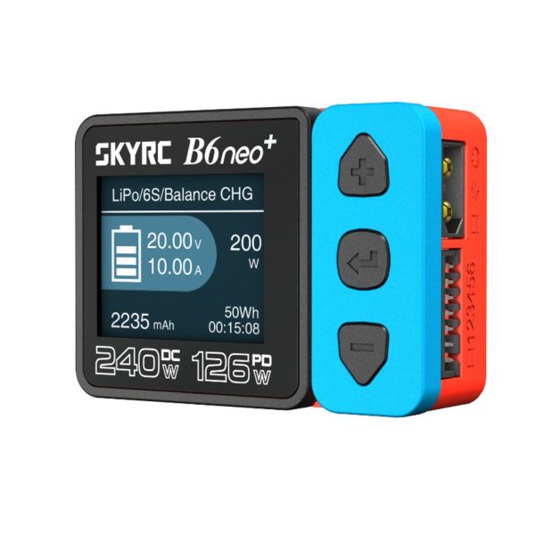 B6neo+ 240W Intelligent Balance Charger with Temperature Protection for LiPo and FPV Drone Batteries