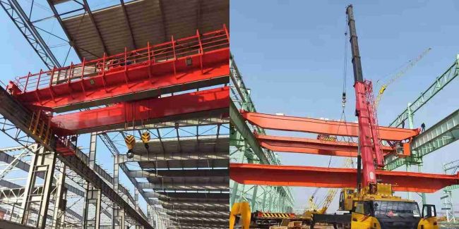 Кран высоты 3-30m крана балочного моста двойника A5 A6 A7 поднимаясь надземный с самосхватом