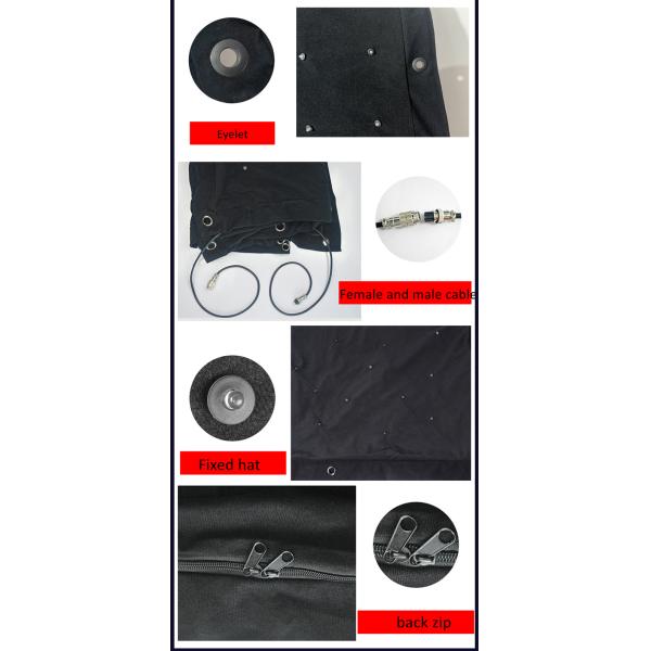 IP55 LED Video Curtain Lights Color Changing Design for Wedding