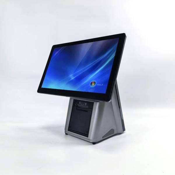 Long Life Time 15.6 Inch Industrial Touch Monitor With Built-in Thermal Printer And 10 Point Capacitive Touch