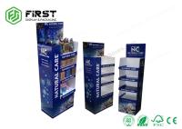 Support recyclable de plancher de carton de POP brillant/impression faite sur commande CMYK de stratification de Matt