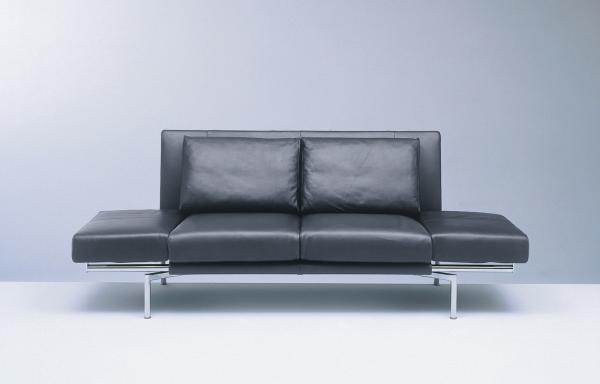Custom Leather Modern Upholstered Sofa Wooden Base European Style For Leisure
