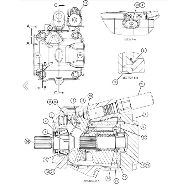 Caterpillar CAT305 306E2 Гидравлический насос 455-7947 4557947 Ремонт экскаватора Ремонтный цех Мини экскаватор