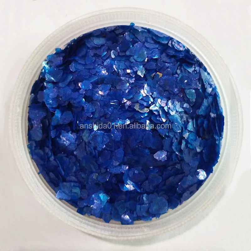 Factory Supply 1-3mm Dyed Mica Flakes for Epoxy Flooring 25KG/Bag