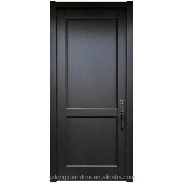 Black Walnut Carving Solid Wood Internal Doors 90cm Width HDF Door