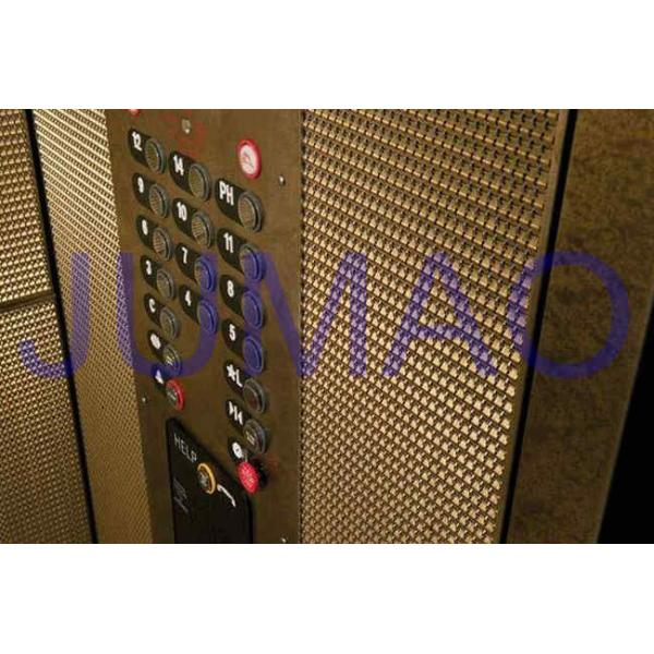 Elevator Car Architectural Metal Fabric Noncorroding With Bronze Alloys