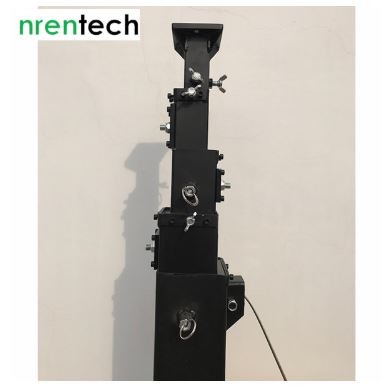 6m manual winch crank telescopic mast/ steel materials/50kg~100kg payloads-NR-G1750-6000