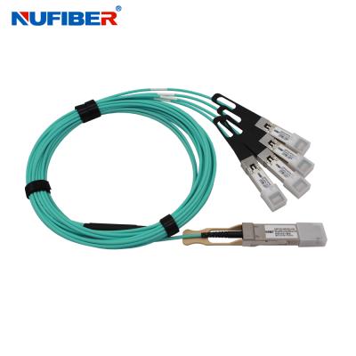 Nufiber AOC Passive Copper Cable 100G QSFP28 To 4x25G SFP28 Breakout