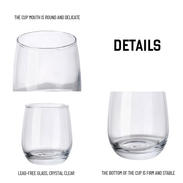 Commercial 8OZ-13OZ Highball sans tiges Glassess- lave-vaisselle Barware sécurisé pour les cocktails / bière / whisky