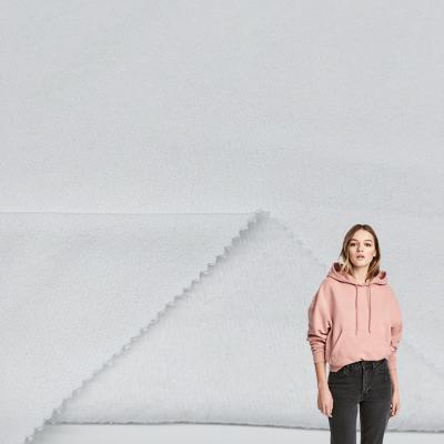 Soft Hand Feel TC Polyester Fleece Fabric by Roll, Hot Sale Solid Cotton Terry Fleece Fabric for Hoodie/