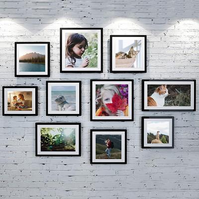 Display Black Wall Home Gallery Photo Frames Houseware Plastic Products