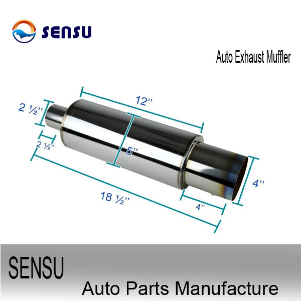 Universal 2.5 Inch Stainless Steel Exhaust Mufflers OEM ODM Available