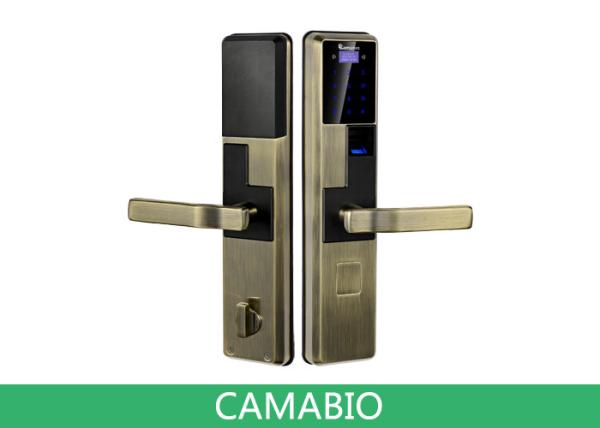 La tension biométrique Keyless de la serrure de porte CAMA-C010 3.3V avec la serrure de Deadbolt se verrouille